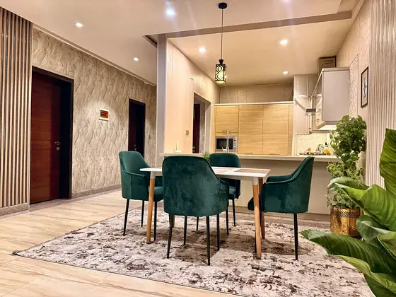 Photo 5 of Emerald Residence: Modern Furnished Apartment, Velvet and Brass